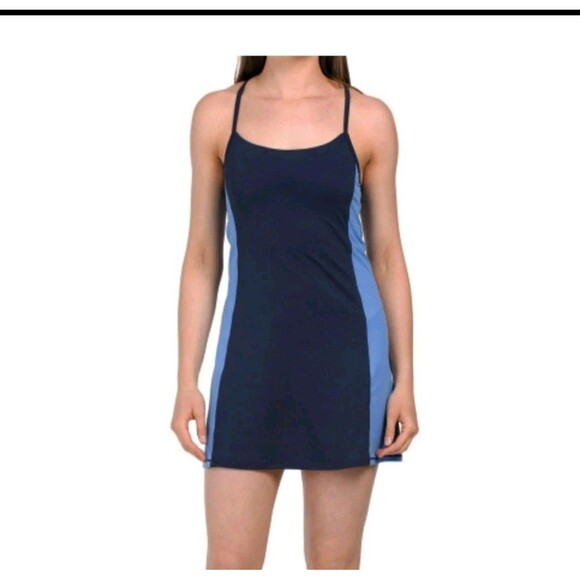 Dresses & Skirts - Wilo The Label Activewear Tennis Dress W/ Shorts Jumpsuit Sz M Athleisure Gym
